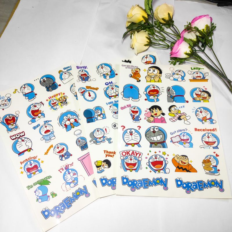 

Sticker Doraemon 20pcs - sticker glossy anti air