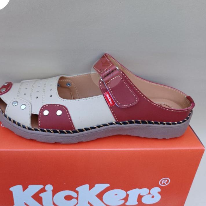 ↚ Sepatu sandal wanita kickers tersedia size jumbo/big size // selop hrv ㅢ
