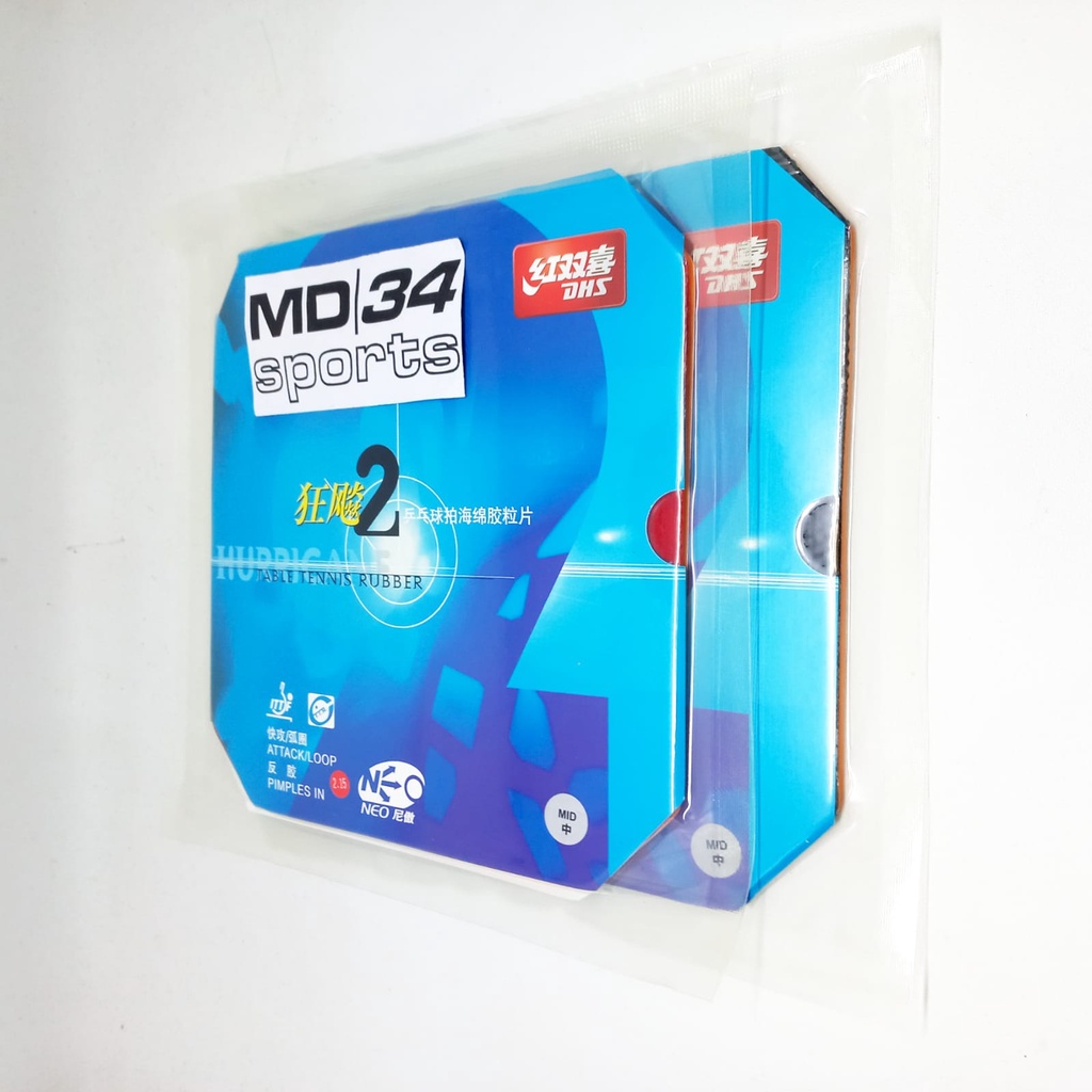 KARET DHS NEO HURRICANE 2 - karet / rubber / bet pingpong murah