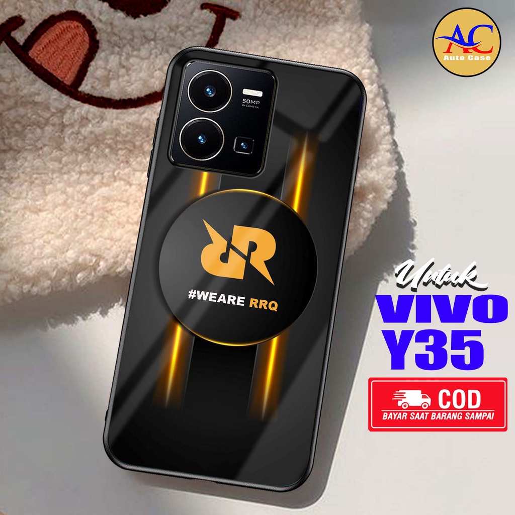 Case Hp Softcase Glossy VIVO Y35 RRQ Casing Silikon Handphone Pelindung Kamera