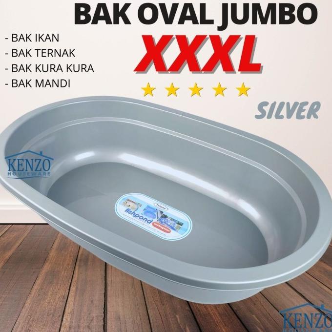 Kolam Bak Mandi Ikan Kura Bak Oval Taiwan Jumbo Plastik Berkualitas asik promo