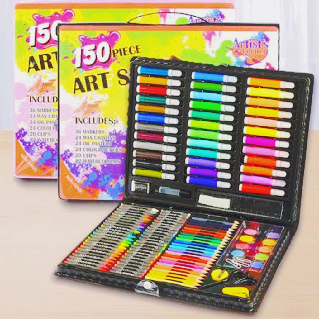 

Doritoki Crayon Set 150pcs / Crayon Mewarnai Anak 150pcs Pensil Warna Set 150pcs Murah