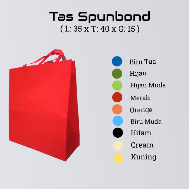 

Tas Spunbond / Tas Hajatan / Tas Kain / Goodie Bag / Tas Box Uk. 35x40