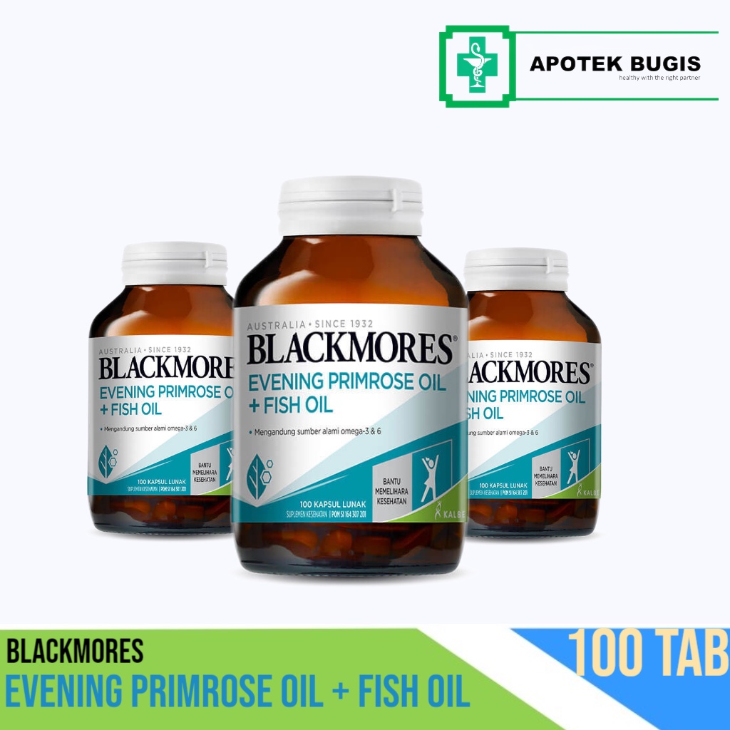 Blackmores Evening Primrose Oil+Fish Oil 100 Kapsul / Suplemen Kesehatan