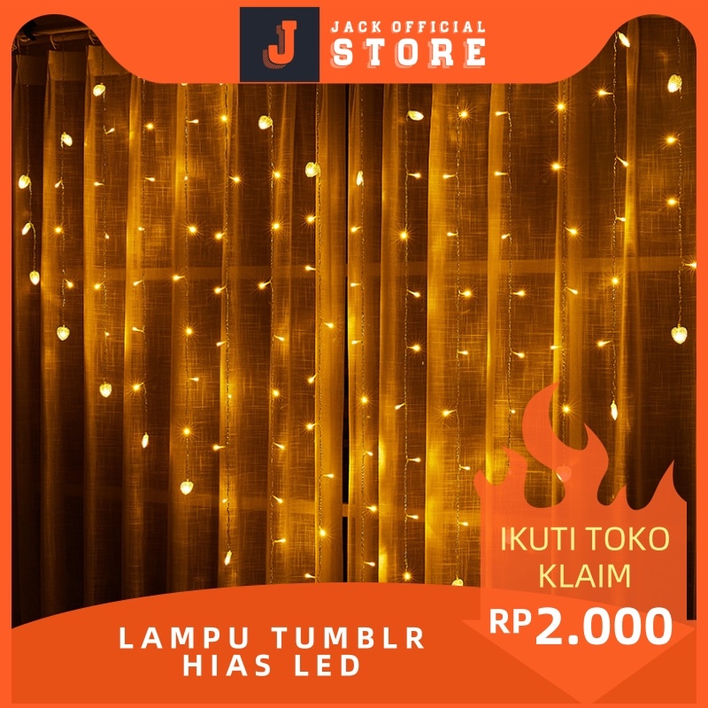 JACKSHOP Lampu Tumblr Hias Led  Lampu Hias LED Lampu Gantung Cafe Lampu Dekorasi Ruangan