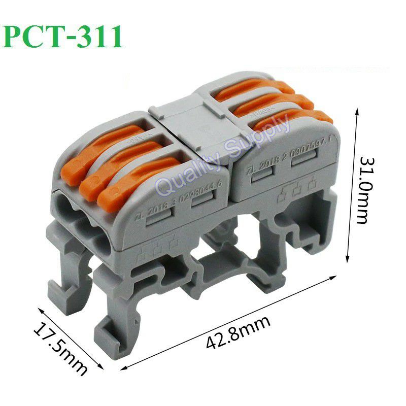 Konektor WAGO 3Pin PCT-311 Din Rail Fast Connection Cable