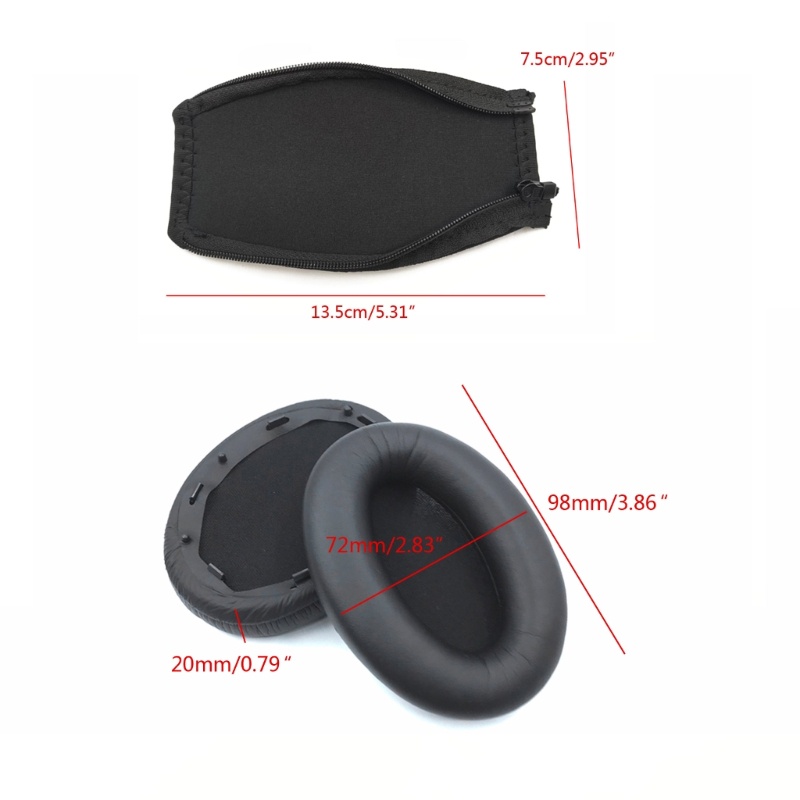 Bt Bantalan Telinga Gesper Plastik Untuk Headphone WH-1000XM3 Tebal Empuk Ear Cushions