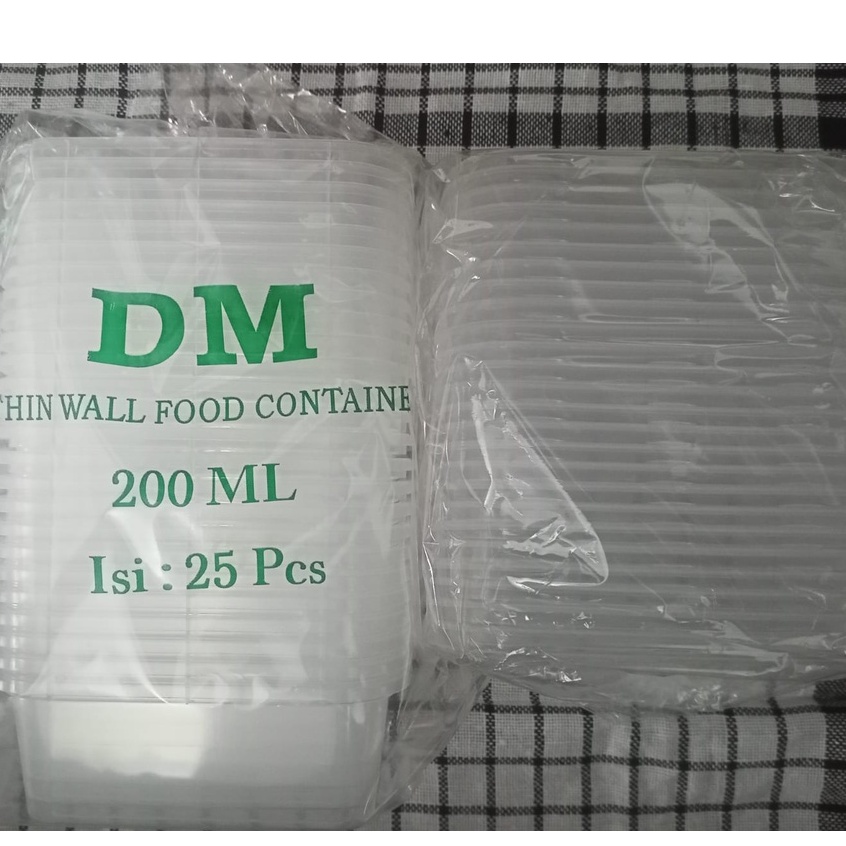 jual-thinwall-dm-200-ml-rec-tutup-25pcs-cup-plastik-dm-250-ml