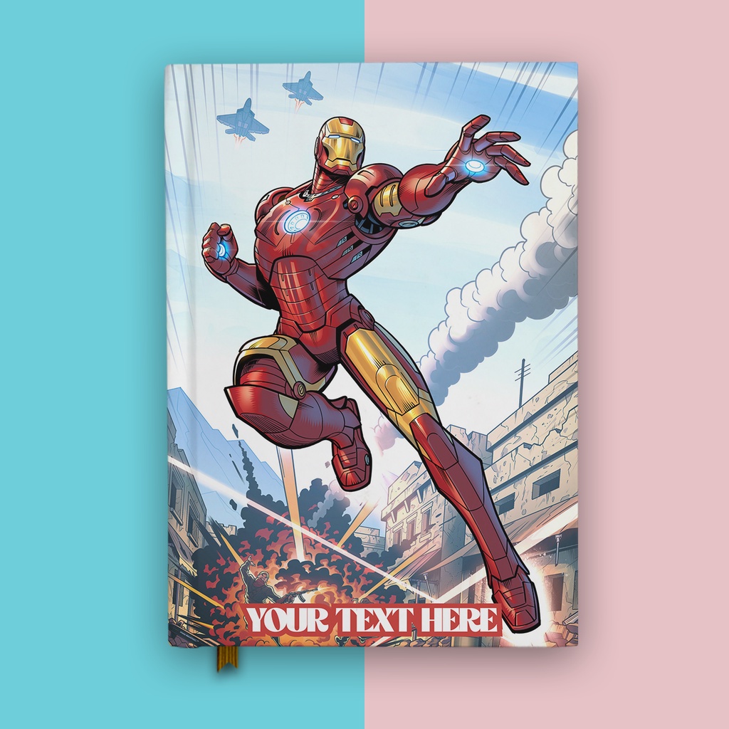 

Buku Catatan Iron Man 4 Marvel Superhero Hardcover Agenda Diary Notebook Planner Jurnal Custom A5 A6