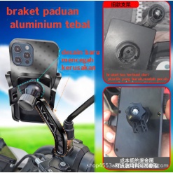 Motor Phone Holder HP Motor 360 derajat Handphone Spion Stang Sepeda listrik dudukan tempat penyangga hp Stand originall