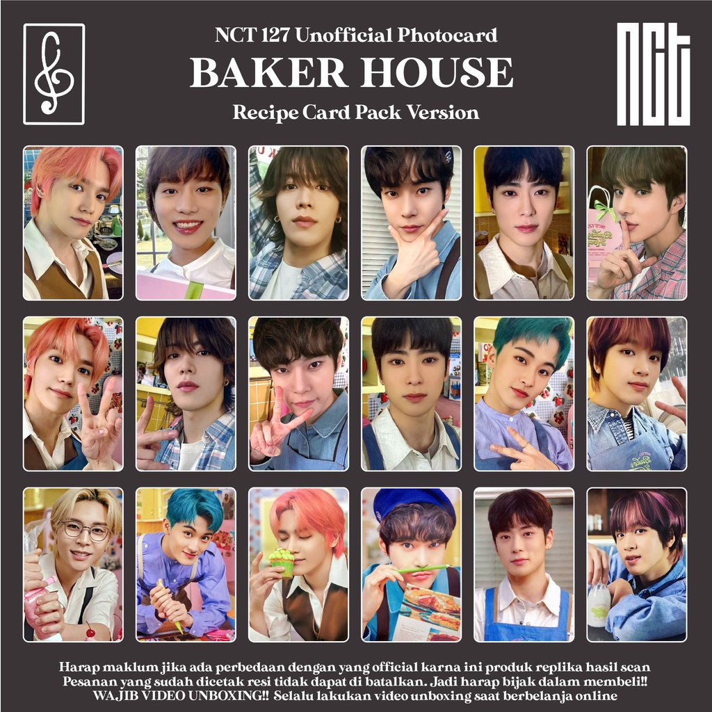 [REPLIKA NCT 127] PHOTOCARD BAKER HOUSE UNOFFICIAL