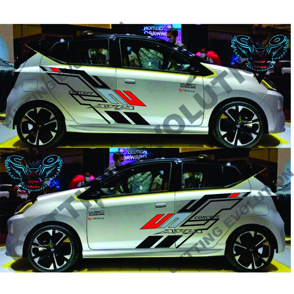Sticker Mobil Daihatsu Ayla Stiker Ayla