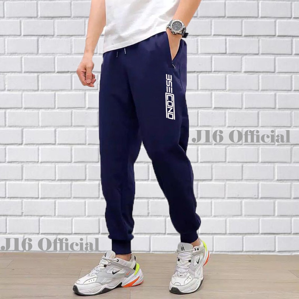 Celana Jogger PREMIUM 3SECOND Sweatpants Pria Wanita Training Panjang Olahraga Outdoor