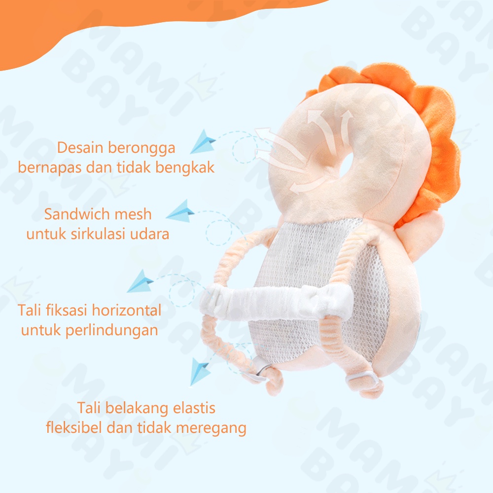 Mamibayi Bantal Pelindung Kepala Bayi Anti Jatuh Baby Head Protector Bantal Belajar Jalan Baby