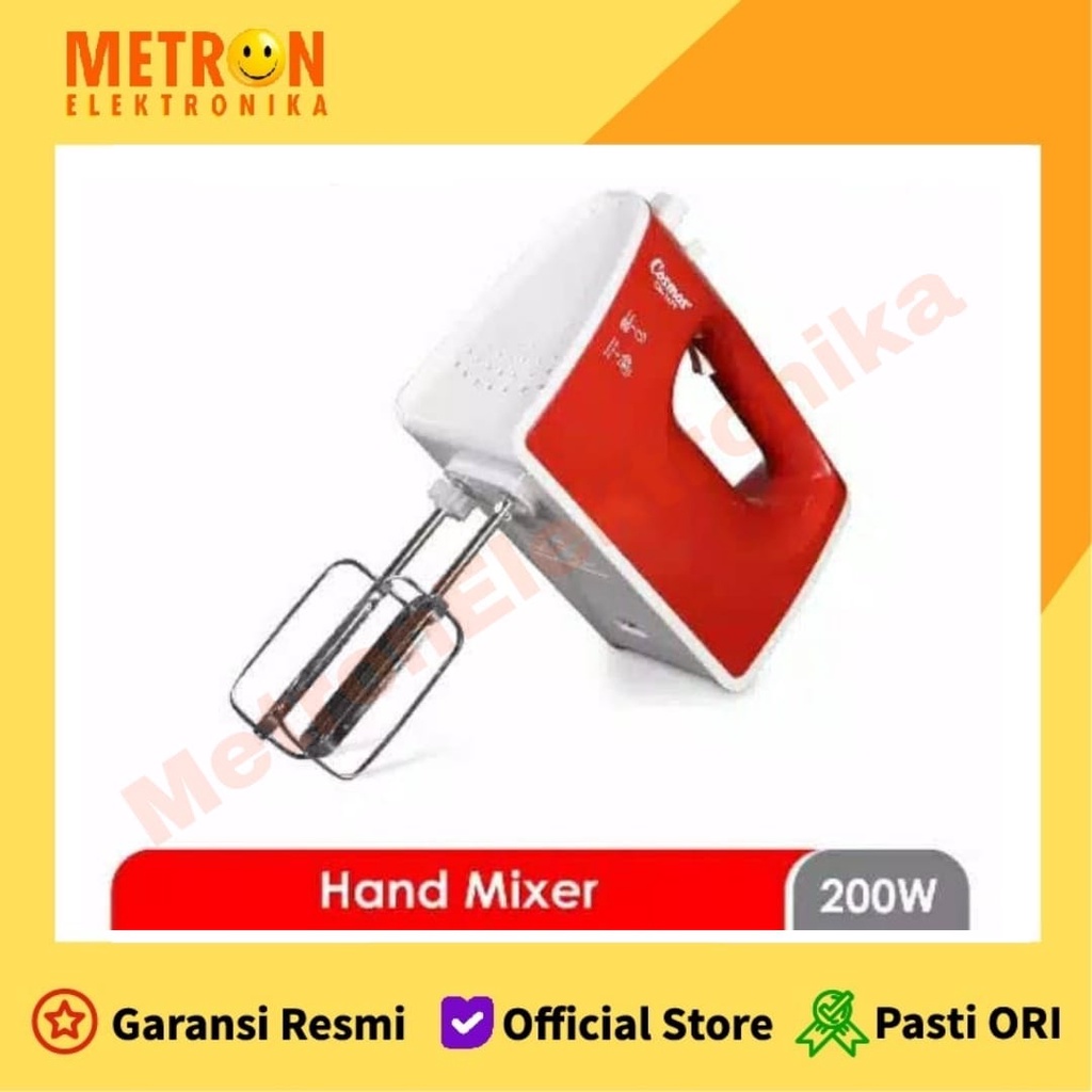 COSMOS CM 1679 / HAND MIXER RED MERAH 5 SPEED 200 WATT / CM1679