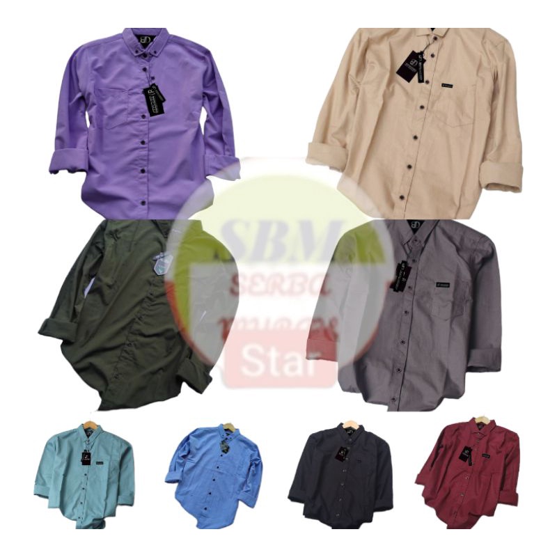 KEMEJA POLOS LENGAN PANJANG PRIA / KEMEJA POLOS PANJANG / KEMEJA LENGAN PANJANG