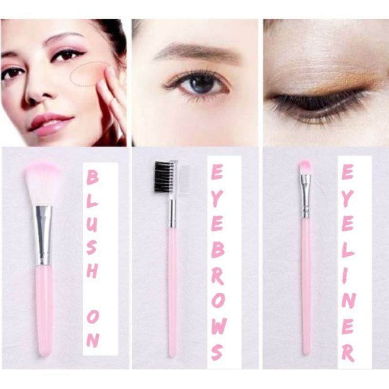 (JB99) KUAS BRUSH SET HELLO KITTY MAKE UP TOOLS ALAT KECANTIKAN ISI 5 PCS