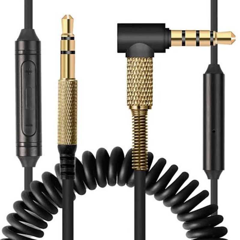 Kabel Cable Jack 3,5mm Audio AUX With Mic Headphone Headset Marshall