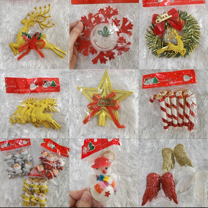 10Ribuan Gantungan Pohon Natal Hiasan Aksesoris Merry Christmas Tree