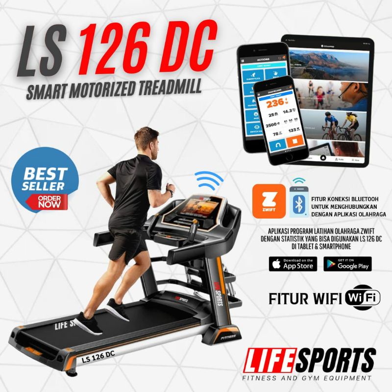 TREADMILL ELEKTRIK MULTIFUNGSI LS126 DC