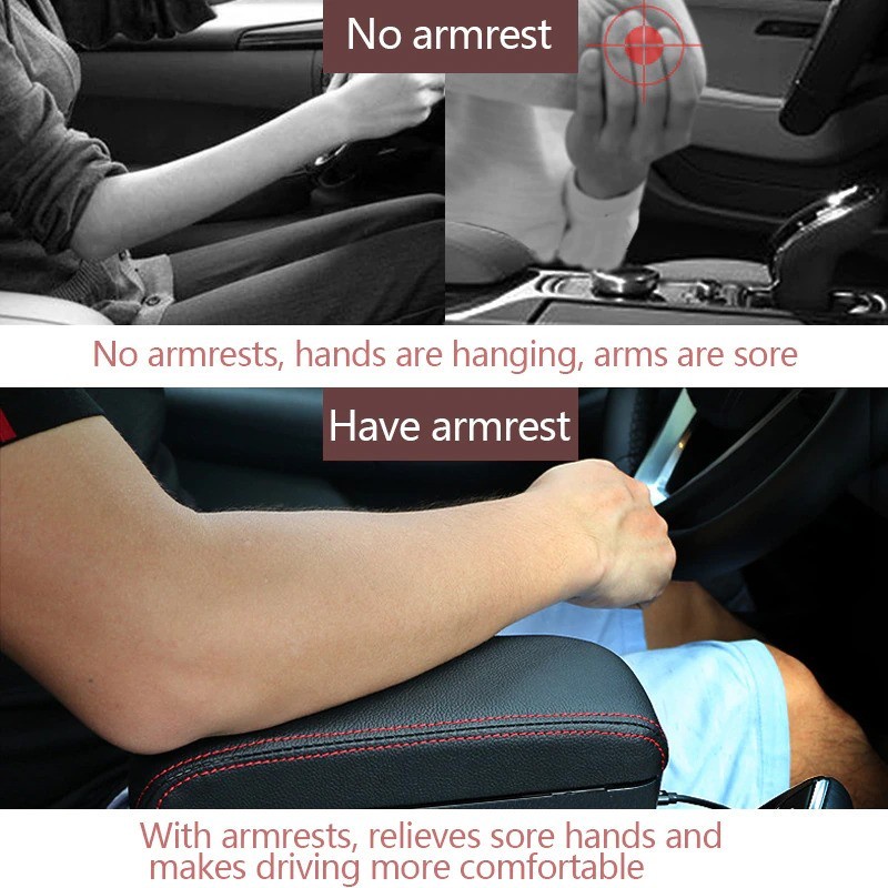 Car Seat Gap Armrest Sandaran Bantal Tangan Organizer Jok Mobil