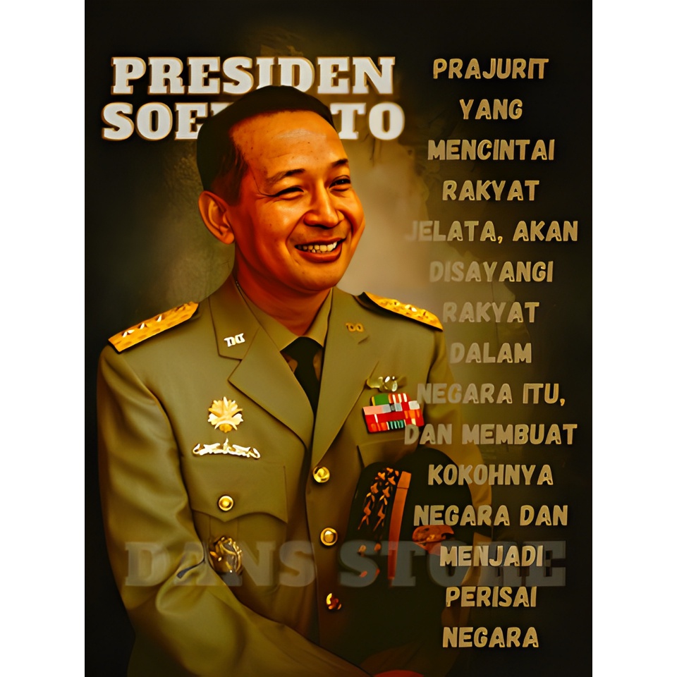 Poster Presiden, Poster Pak Harto ,Poster Soeharto,Hiasan Dinding,Pajangan dinding, HRT