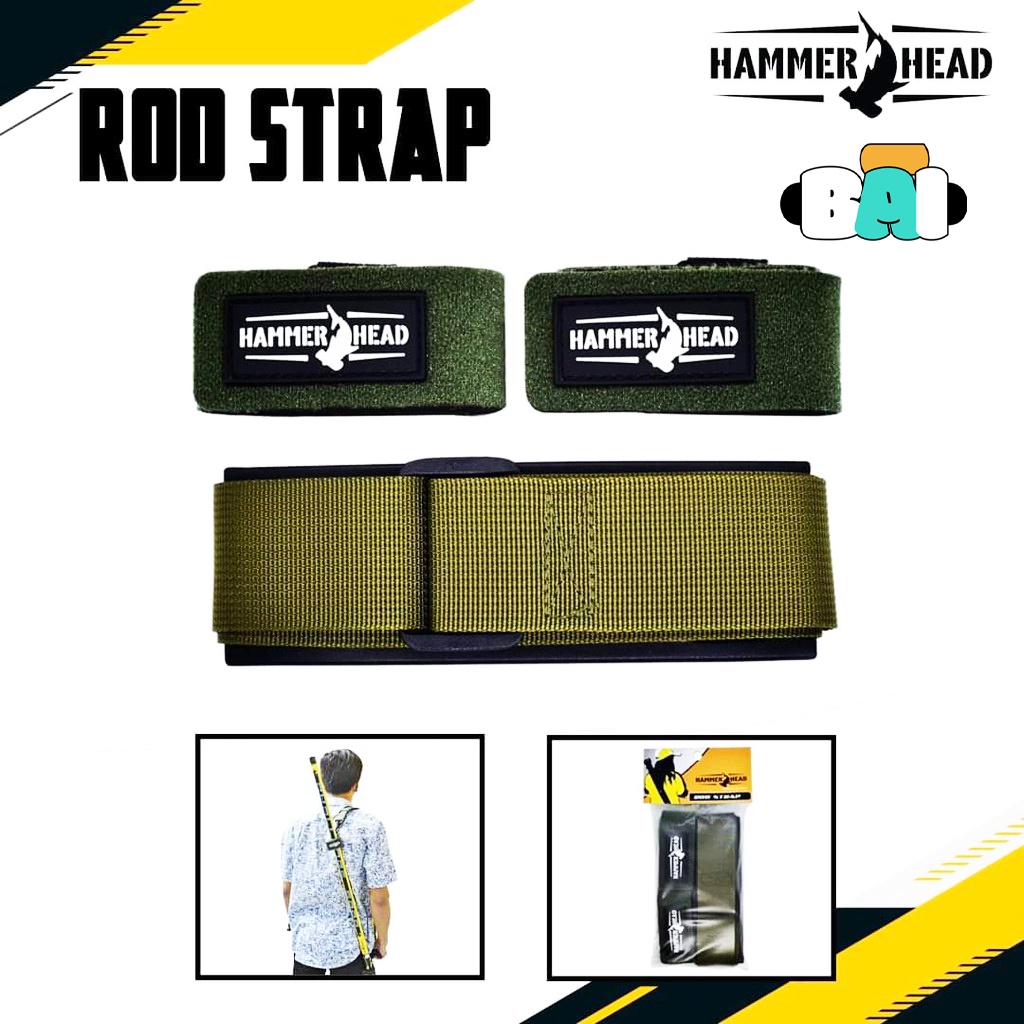 HIGH QUALITY HAMMERHEAD ROD STRAP (Tali Selempang Pengikat Joran)