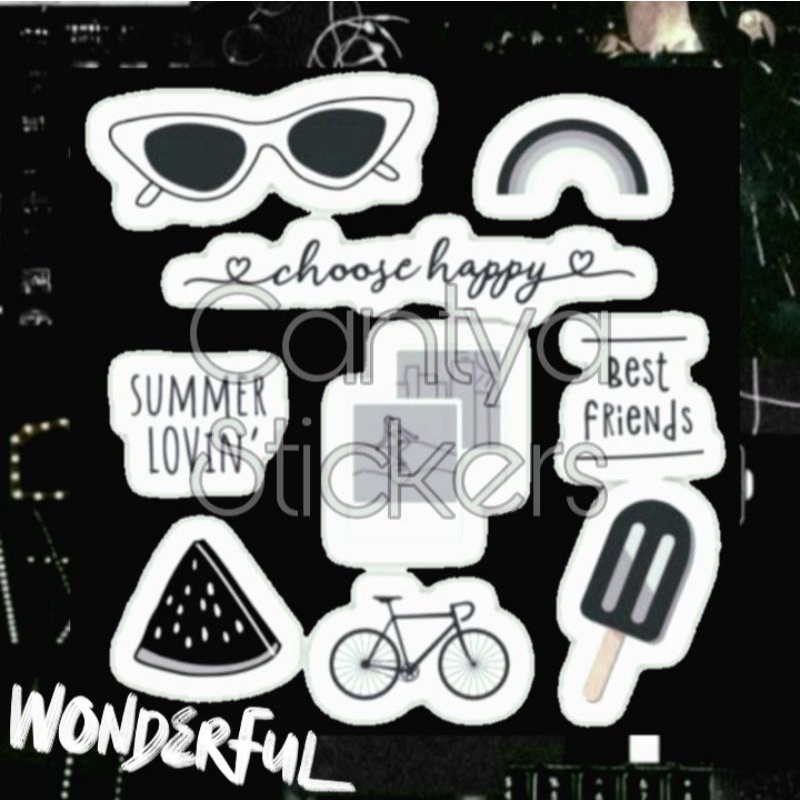 

Sticker Hitam Aesthetic Black // Sticker Black Hitam Journal // Stiker Aesthetic Hitam // Stiker Hitam Jurnal // Penghias Journal // Stiker Buku Harian // Stiker murah