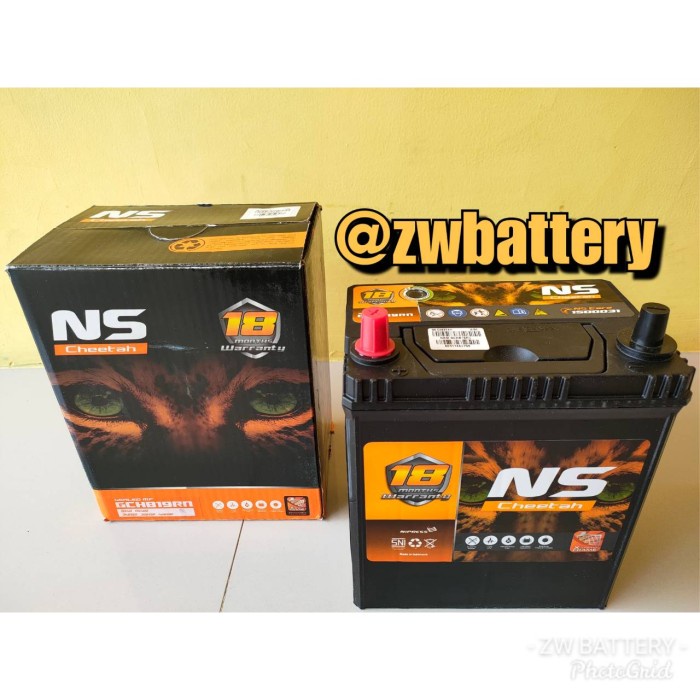 Aki Kering Mobil NS Cheetah NS40Z 35Ah - Tanpa Perawatan
