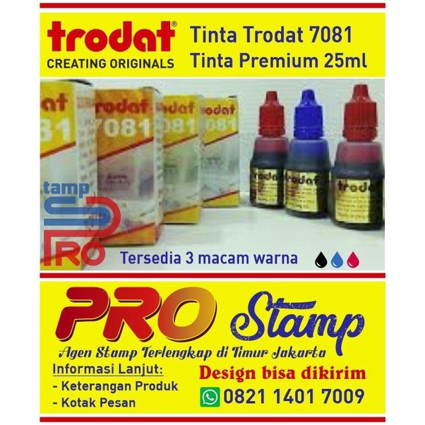 

Tinta Stempel Permanent / Premium / Tahan Air Trodat 7081