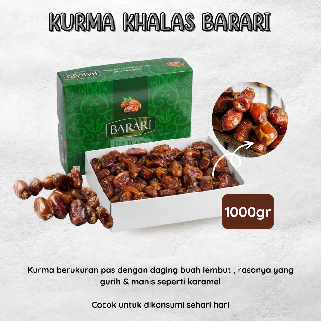 Kurma Khalas Barari - Pusat Grosir Al Noor