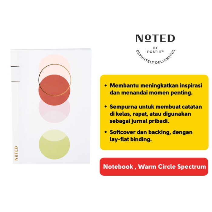 

3M Noted by Post-it Warm Spectrum Notebook Catatan NTD-N58-WCS