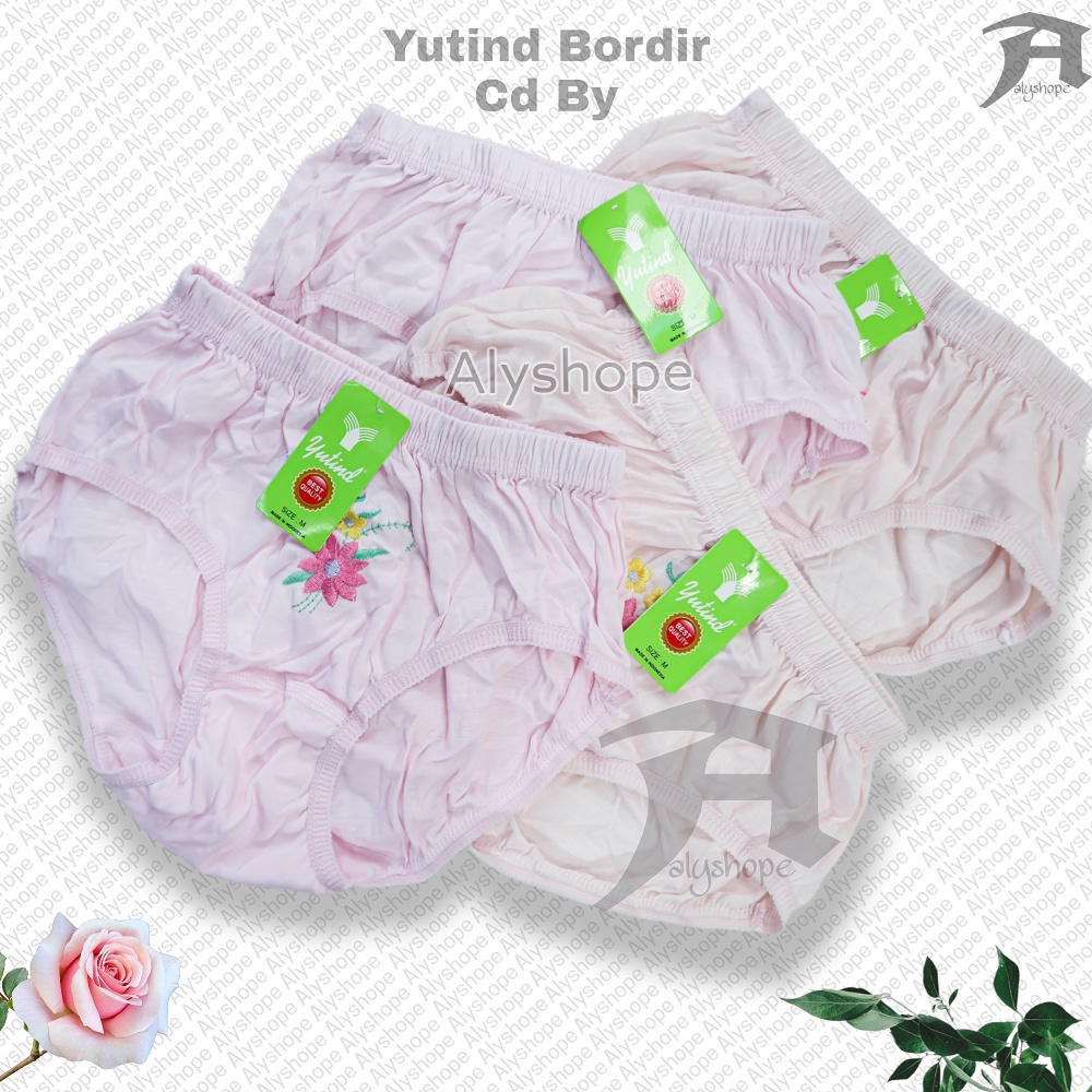 Celana Dalam Yutind Cd-By Bordir Bahan Katun Size M-XXL