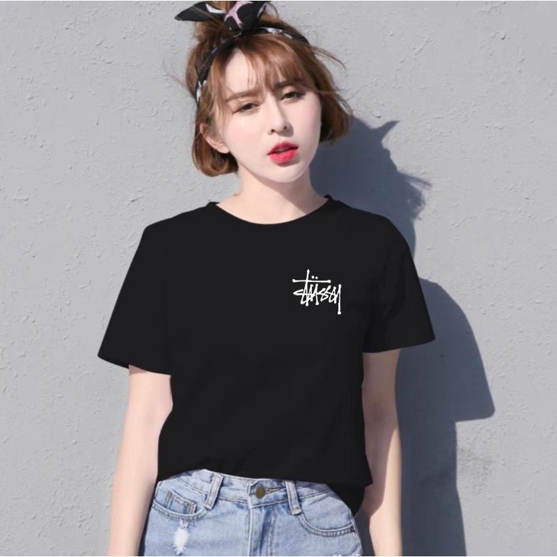 Atasan Kaos Oblong Wanita TUSSY Baju Oblong Wanita Lengan Pendek Kaos Wanita Cotton Combed Kaos Distro Wanita