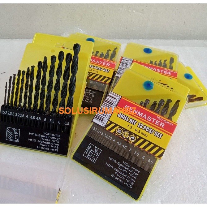 PERSET Mata Bor Besi Set 13 Pcs KENMASTER 13PCS KAYU Drill Bit