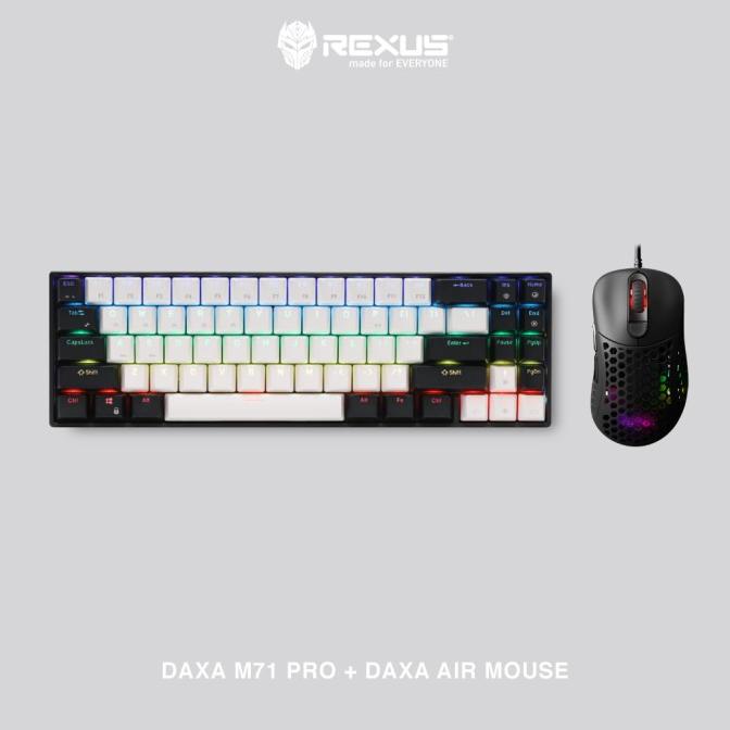 PROMO BUNDLING Rexus Keyboard Wireless Gaming Daxa M71 PRO +Mouse Daxa