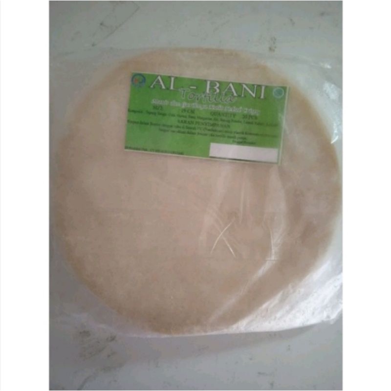 

Tortilla Kebab 19cm isi 20 Lembar