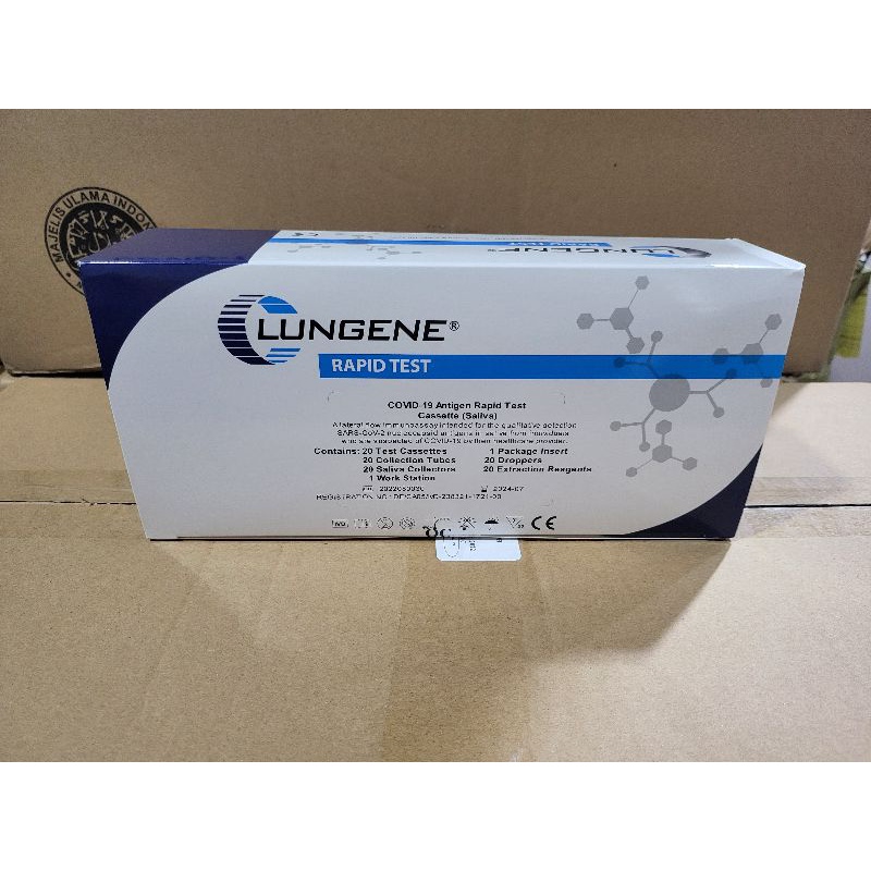 Lungene Saliva Antigen Metode Air liur isi 20 Pcs Original