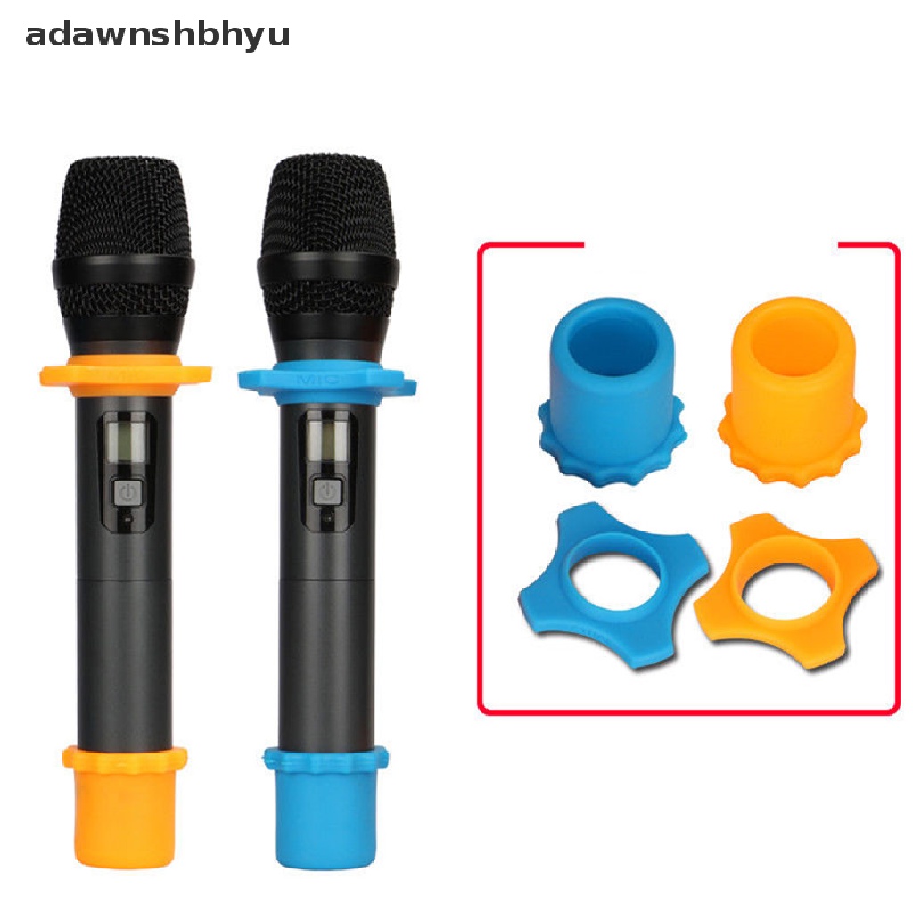 Adawnshbhyu Cincin Perlindungan Mikrofon Anti Roling Wireless Slip Holder Cover Pelindung ID