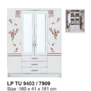 Lemari Pakaian - Lemari Baju kaca - Lemari Pakaian LP TU 9403 - MEDAN