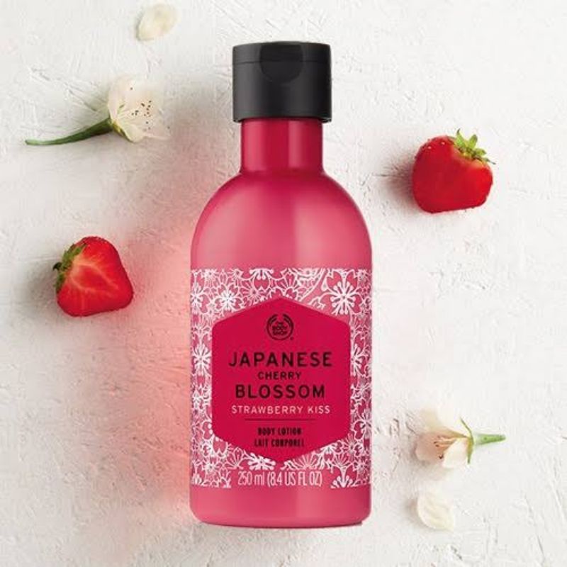 Jual ORI Body Lotion 250 ml The Body Shop Japanese Cherry Blossom