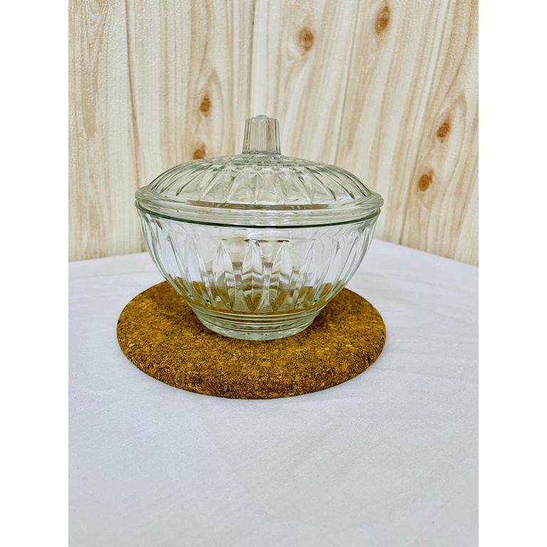 Mangkok Sayur Tutup Kaca Kedaung STF6 uk 14cm / Mangkok Piring Saji