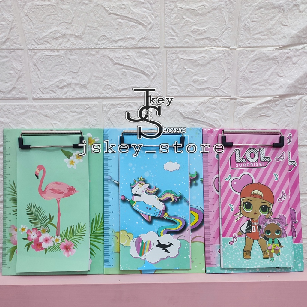 

Clipboard Dan Notebook- Papan Clip Kecil/ Papan Jalan/ Notebook/ Book - Papan Klip