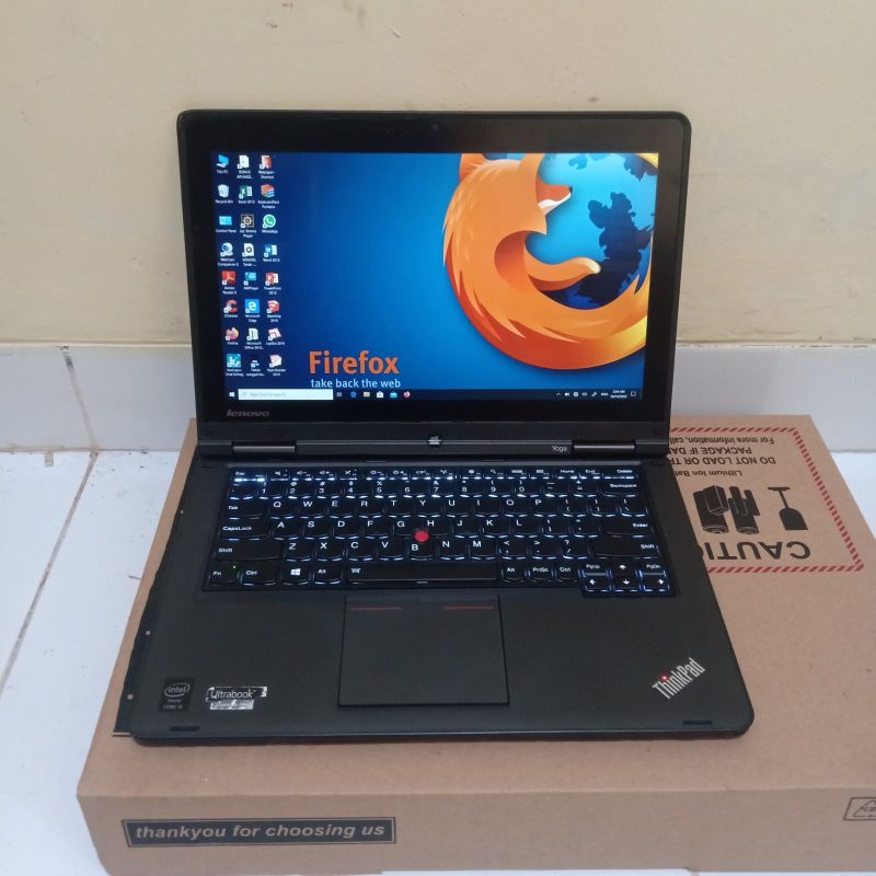 LAPTOP 2 IN 1 LENOVO THINKPAD YOGA 20C01SCG00 FLIP 360° TOUCH COR I5-4200U RAM 8GB SSD 128GB BACKLIGHT