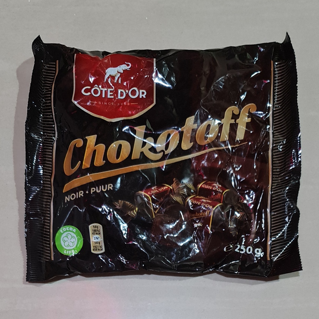 Cote d'Or Pure Chocolate Chokotoff Noir Puur 250 Gram