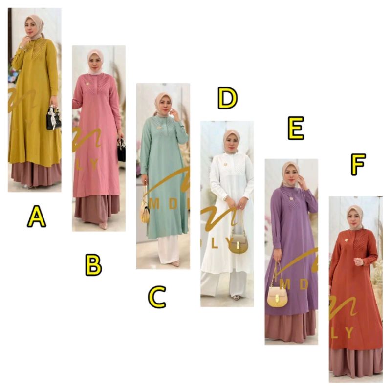 ishwa MIDI dress by mdly gold