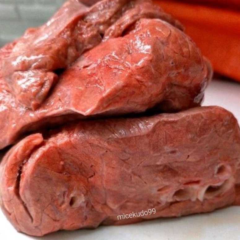 

PARU SAPI SEGAR MENTAH FRESH HALAL DAGING JEROAN BEEF LUNGS