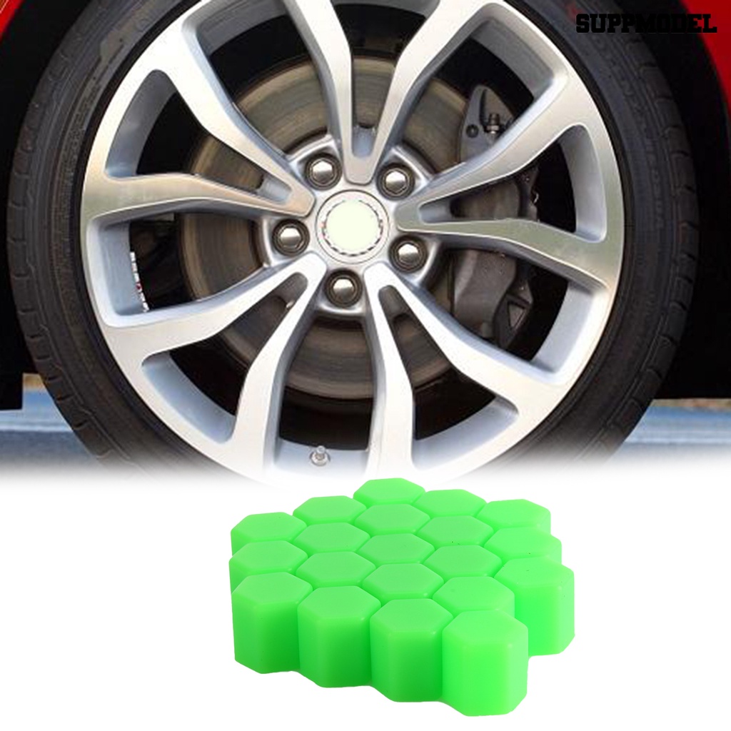 [Dekorasi] 20pcs Tangkai Katup Ban Hexagon Tutup Roda Mobil Universal Silikon Tahan Lama Untuk Auto
