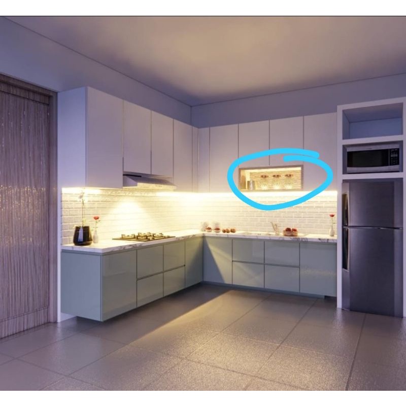 Jual Kitchen Set multipleks 19mm Custom HPL KitchensetAnti Rayap Anti