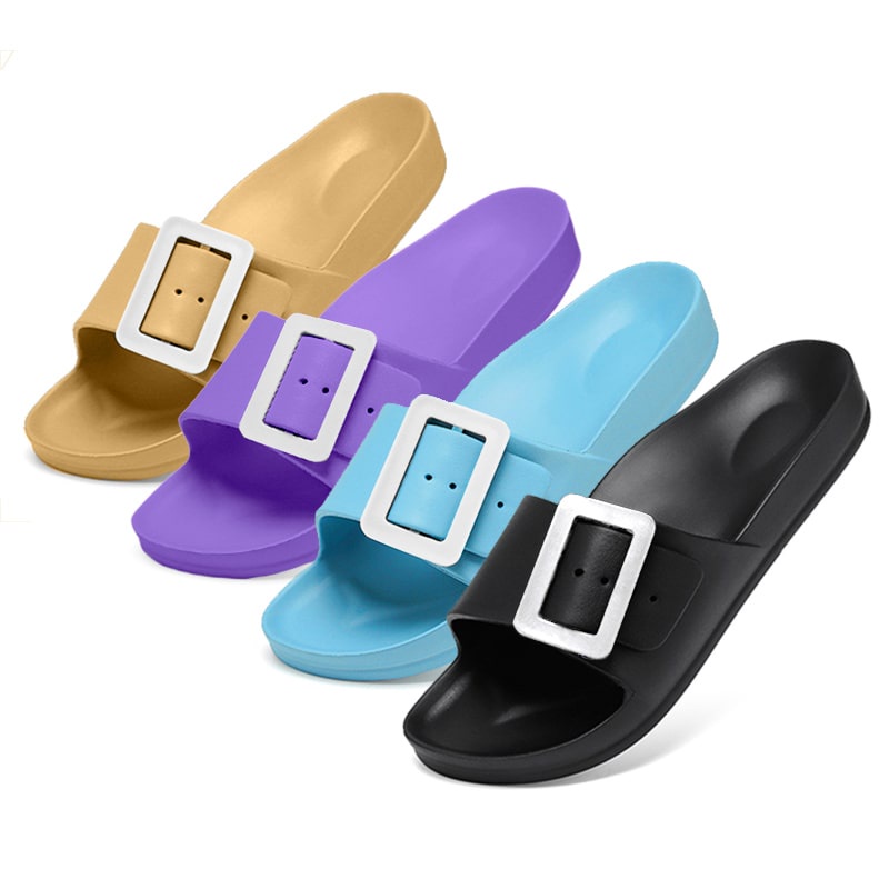 Sandal Selop SANDAL SANTAI Wanita kancing besar